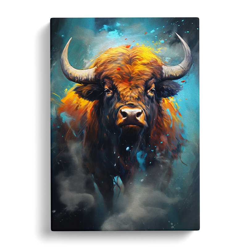 Buffalo - Wrapped Canvas, 60cm H x 40cm W x 3cm D
