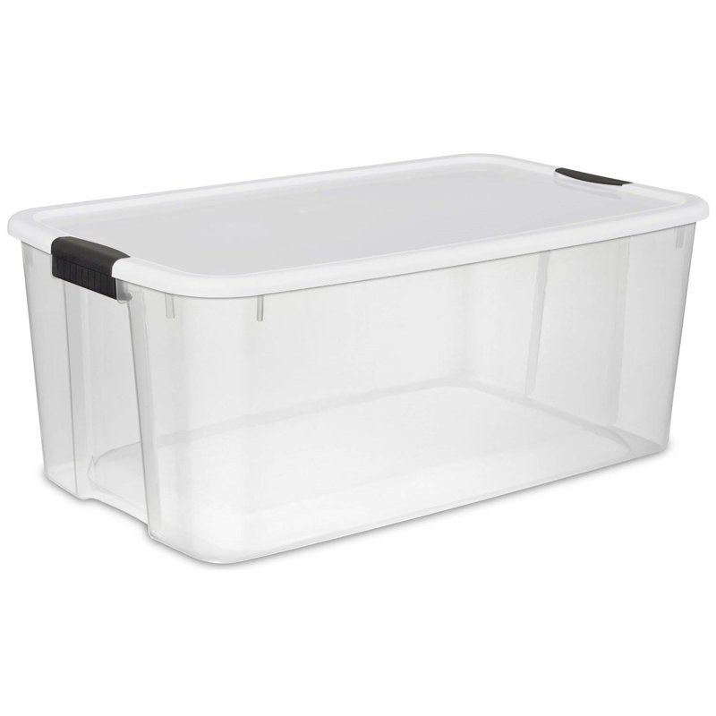 116 bacs de rangement Sterilite, paquet de 4, et bacs de rangement de 66 pintes, paquet de 6