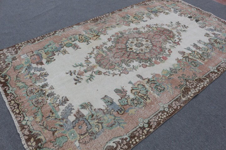Grand tapis beige Anatolian idéal pour décorer votre salle à manger ou votre salon