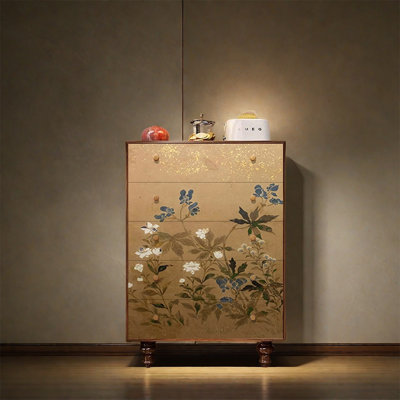 Armoire décorative en pin avec tiroirs