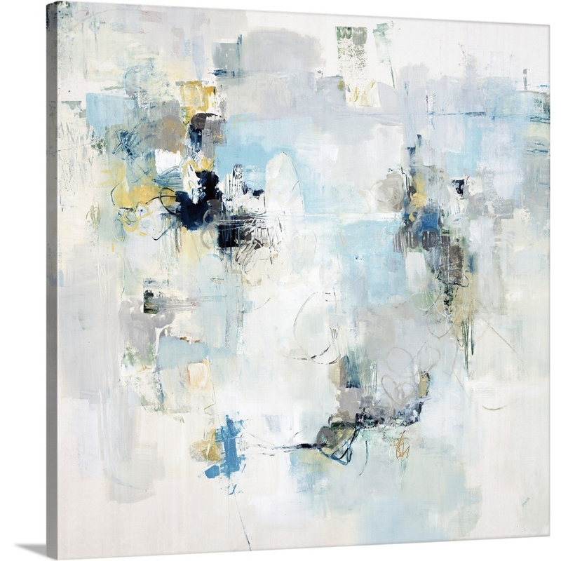 «Here and There», peinture sur toile, Toile tendue, H 36 po x l 36 po x P 1,25 po