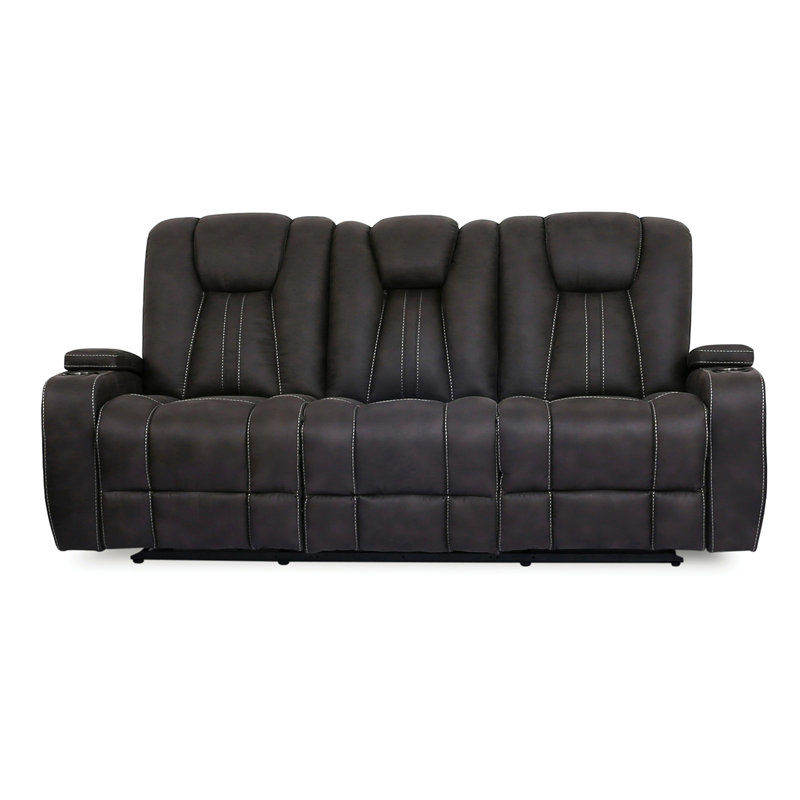 Canapé transitionnel l 83,4 po, gris foncé