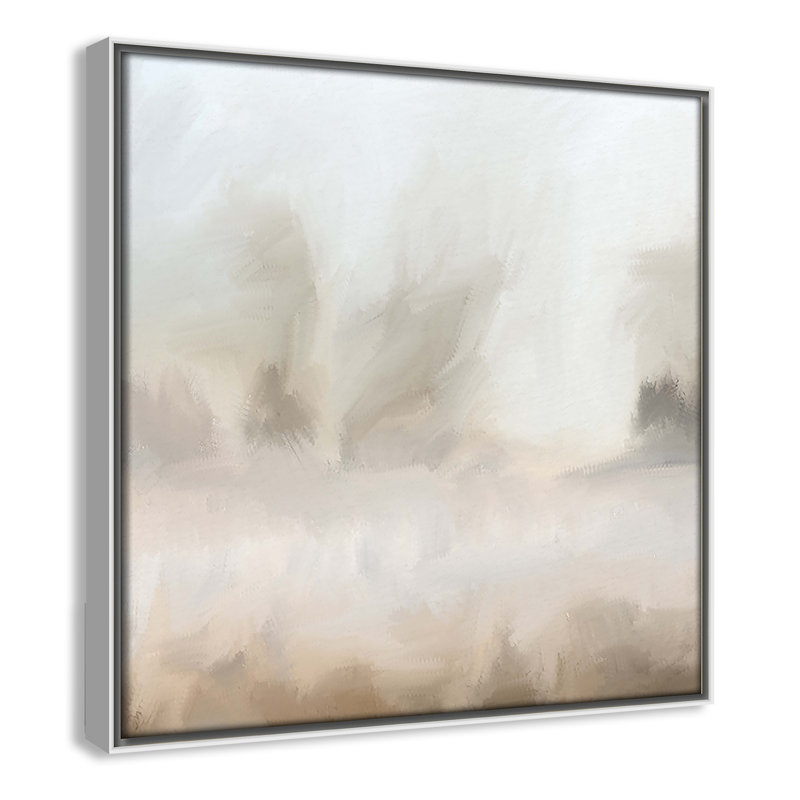 Bushwick Mirage - Toile à cadre flottant, L 13,5 po x H 13,5 po, Blanc