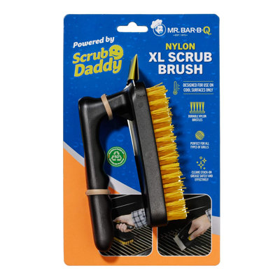 Mr. Bar-B-Q Nylon XL Scrub Brush Powered by Scrub Daddy