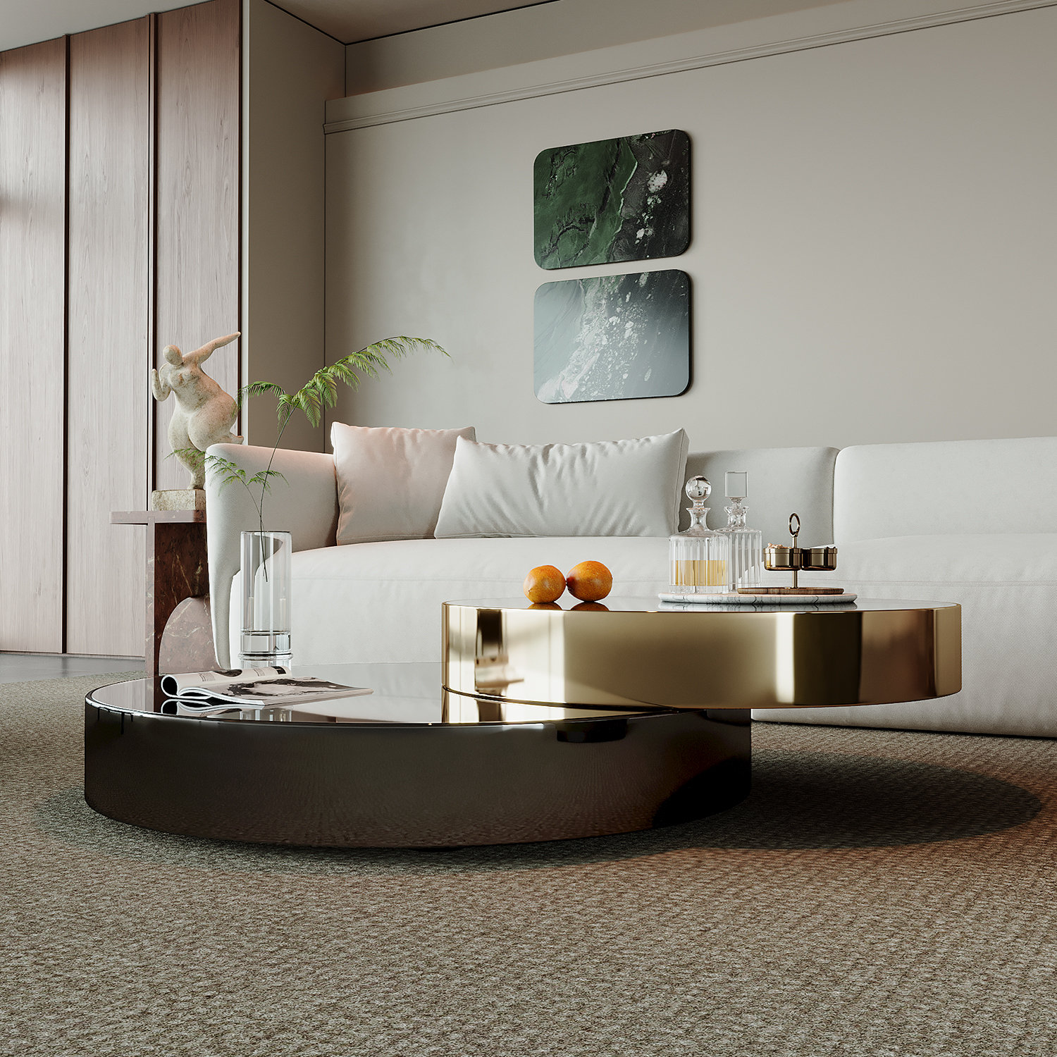 HAOKHOME Zaharie 2 - Piece Living Room Table Set & Reviews | Wayfair