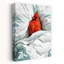 Art mural Cozy Red Cardinal Peaceful Serene Vibrant Bird-129154385