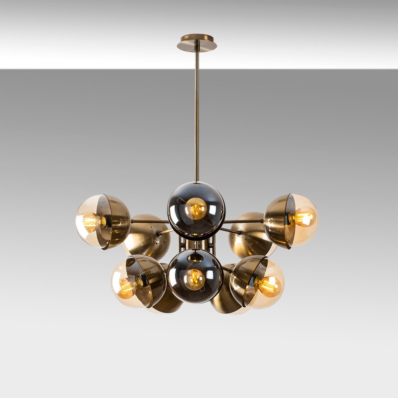 Lustre sphérique spoutnik 10 lumières Nicolas