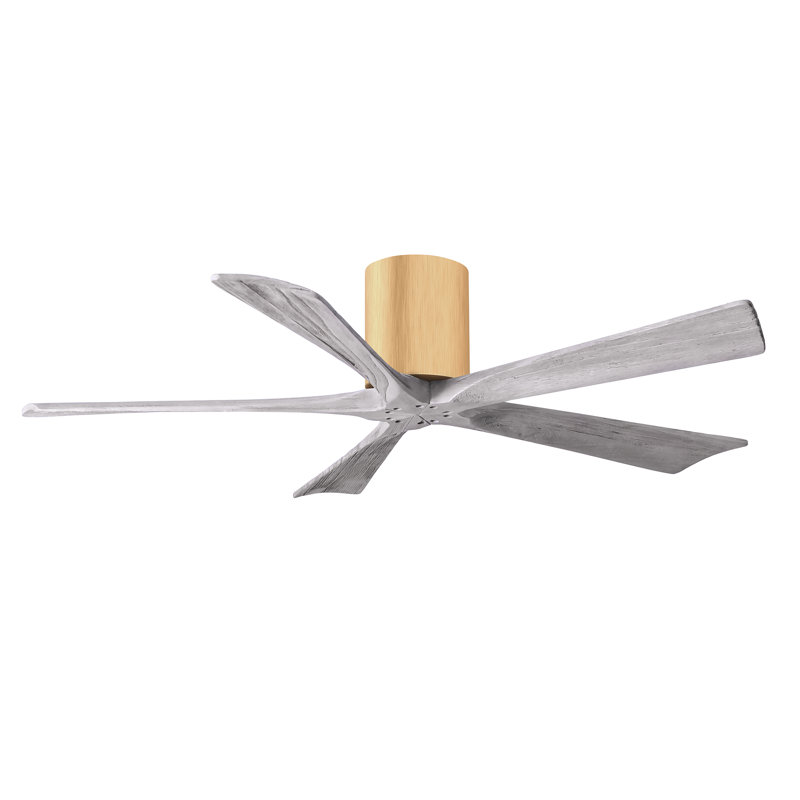 Ventilateur à pales encastré 5 pales Irene, Ton bois de grange, 52", Naturel