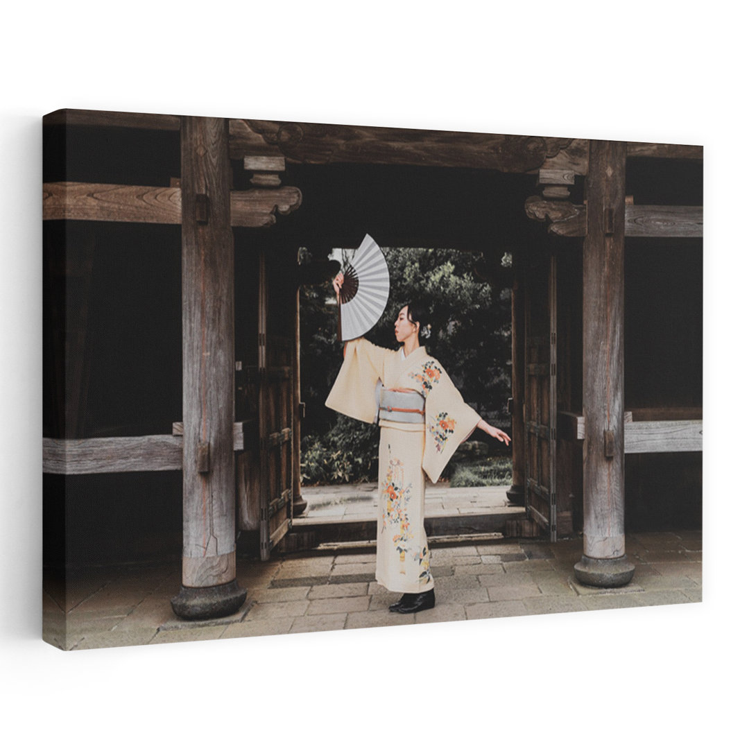 Japanese Kimono Grace Classic Elegant Serene Architecture Wall Art Print