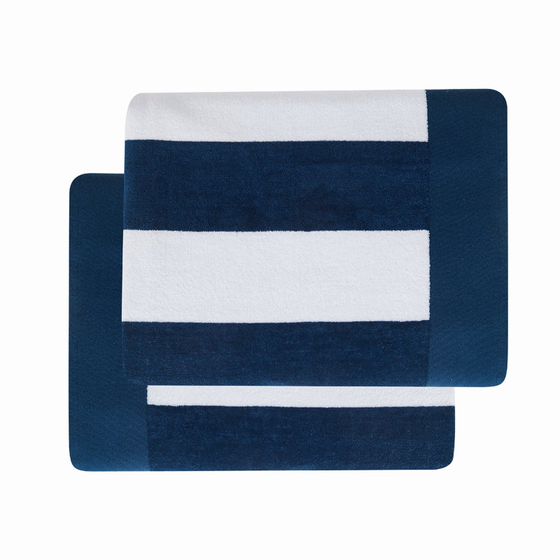 Ensemble de 2 serviettes de plage Longshore Tides, Marine