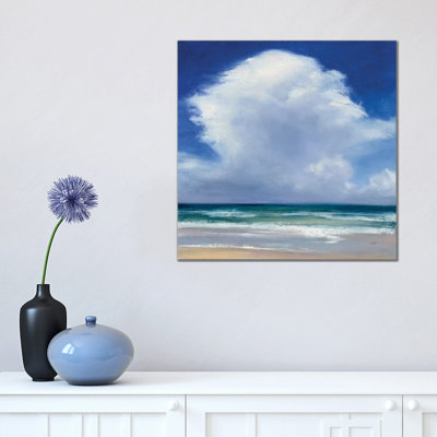 Beach Clouds II by Julia Purinton - Wrapped Canvas Painting