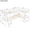 Lit superposé en L blanc, simple, fabriqué en bois massif pour une chambre à coucher confortable-1381311604