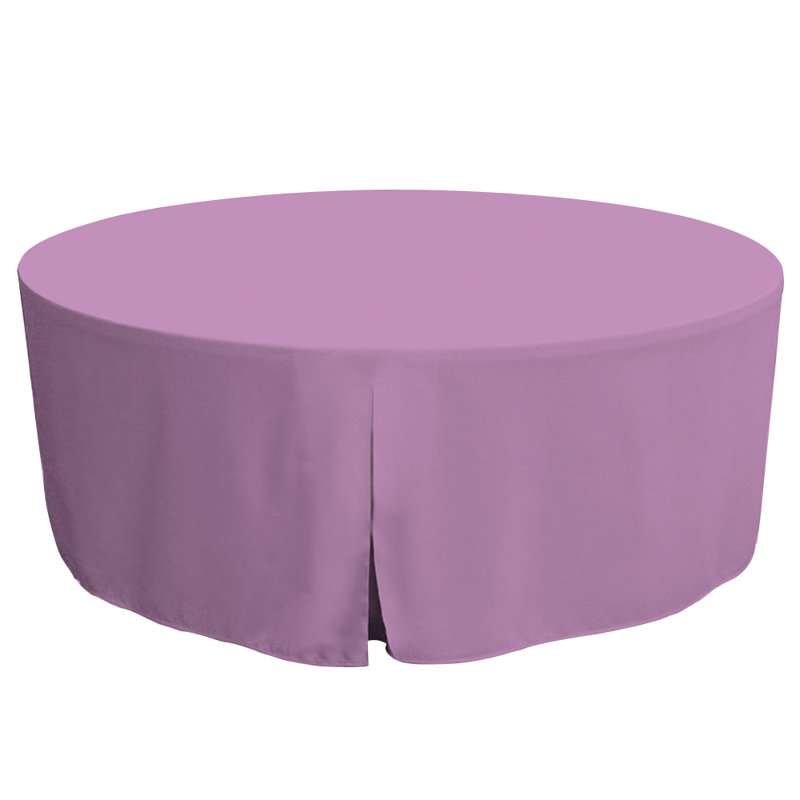 Tablevogue Round Table Cover, Lilac, 60" L x 60" W