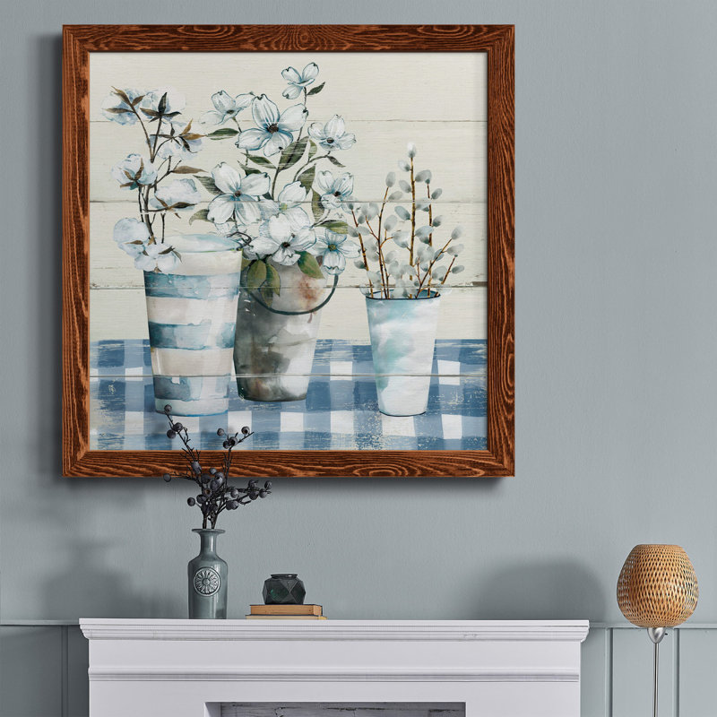 Ocean Tides - Peinture sur toile encadrée, H 31,5 po x l 31,5 po x P 1,5 po, Érable encadré