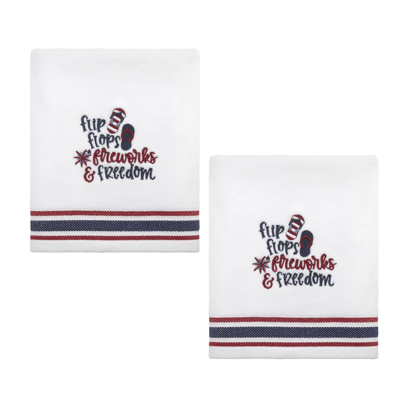 Avanti Flag 2-Pack Hand Towel Set