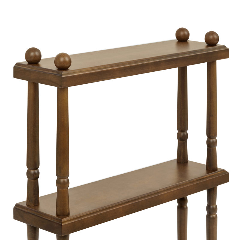 Liberty Tiered Wall Shelf, Natural Walnut