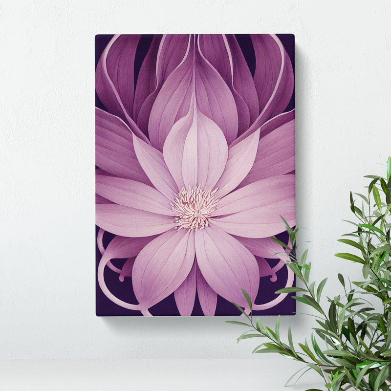 The Spellbinding Flower Abstract - Wrapped Canvas, 50cm H x 35cm W x 3cm D
