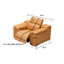 Fauteuil inclinable électrique en cuir-955640646