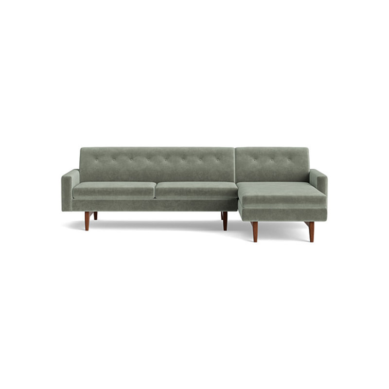 Tyler Sectional, Performance Velvet - Uniform, Left Hand Facing