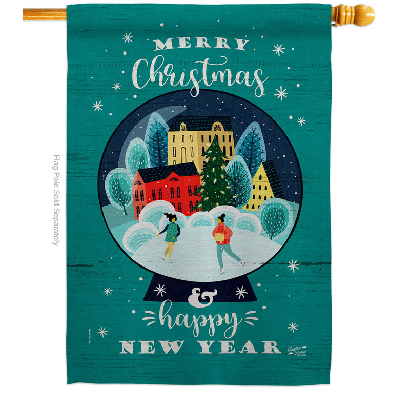 Drapeau de maison en polyester 2 côtés 3,3 pi x 2,3 pi