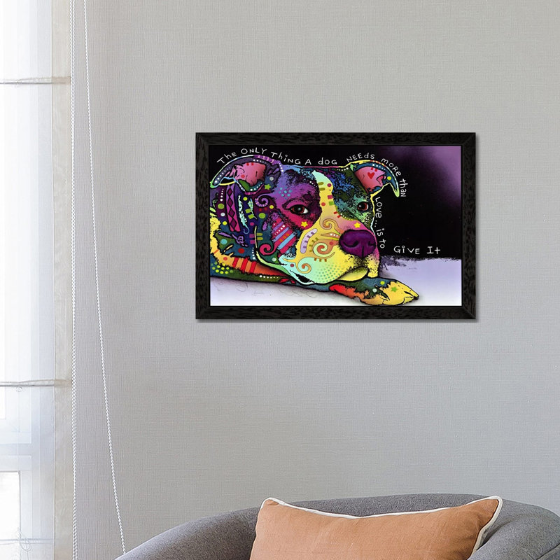 Affection by Dean Russo - Print on Canvas, Black Framed, 152.5 cm H x 101.5 cm W