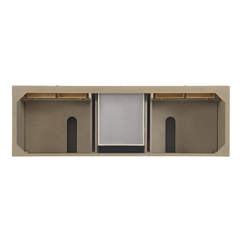 Lorelai 72 in. Double Vanity, Whitewashed Oak, Ethereal Noctis