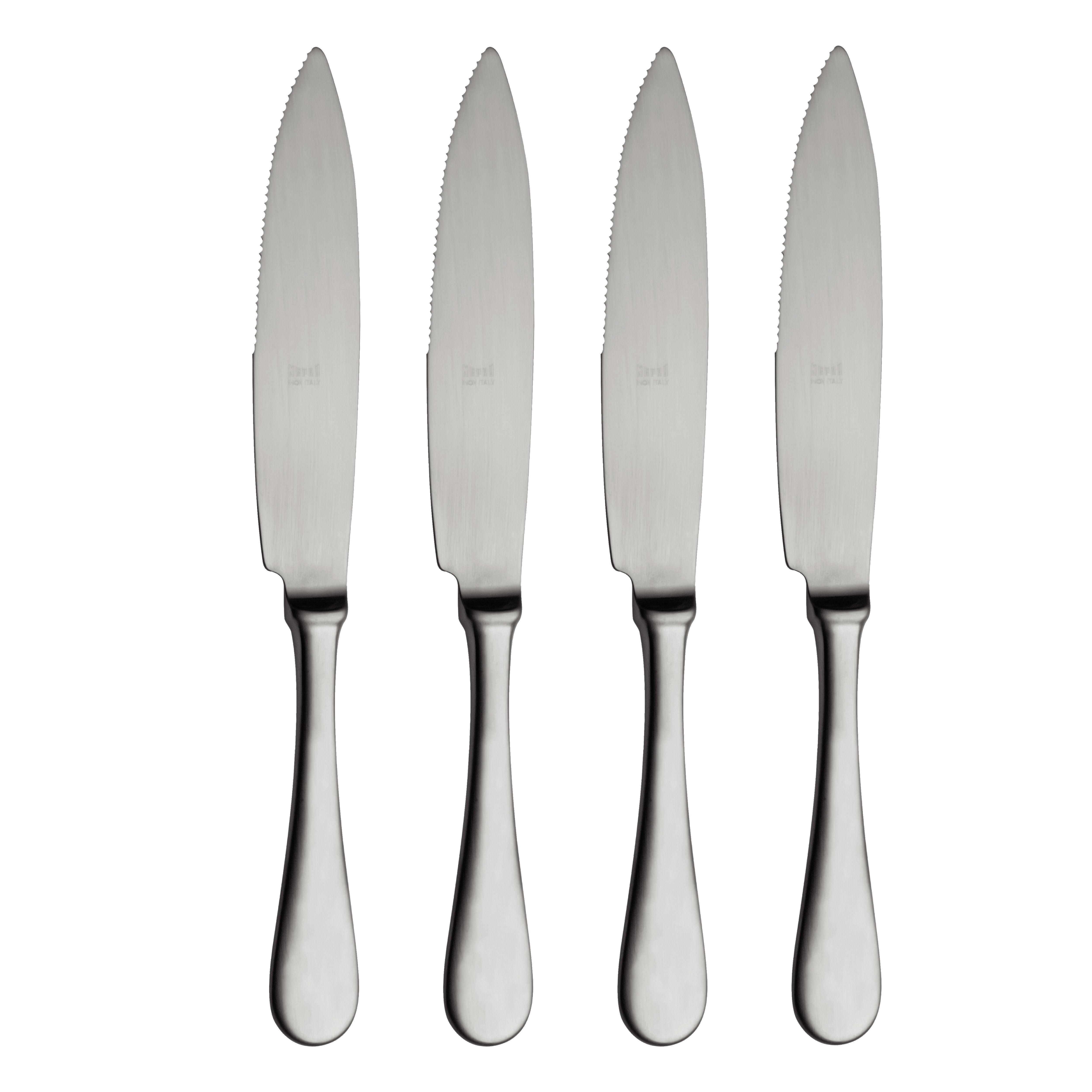 Mepra Stile Gold Steak Knives, Set of 4