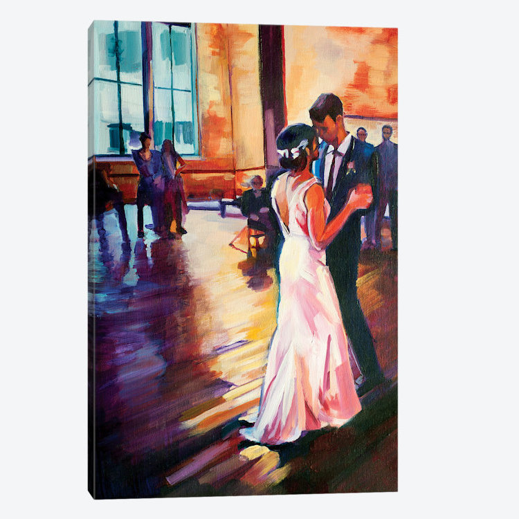 «First Dance», reproduction sur toile, H 26 po x l 18 po x P 1,5 po, Toile tendue, Pas de tapis