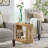 Colston Natural Seagrass Cube Accent End Table