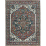 Hand-Knotted High-Quality Rust and Rust Area Rug