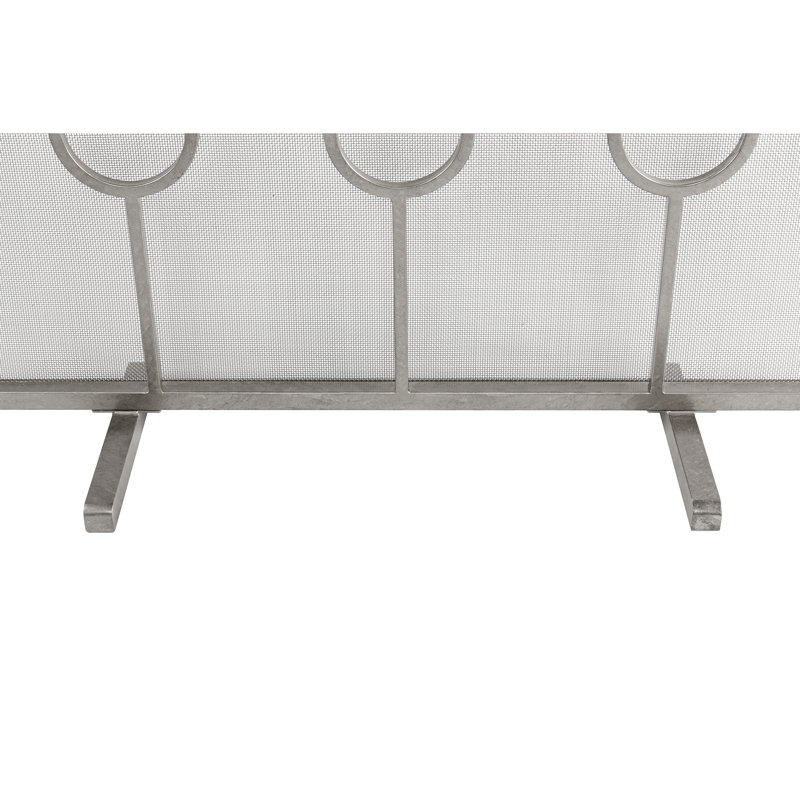 Ringlet Iron Fireplace Screen, Royal Silver