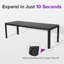 Ensemble repas pour 10 personnes avec table rectangulaire extensible 106,3 po-949000014
