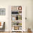 Multifunctional Metal Pantry With 2 Shapely Doors, Lock, 4 Adjustable Shelves