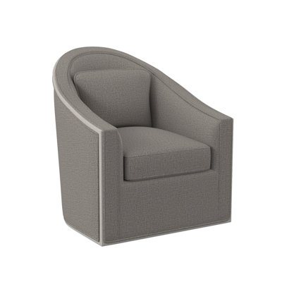 Academy Upholstered Swivel Barrel Chair