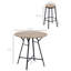 Ensemble 5 pièces de table de bar industriel et chaises, conception peu encombrante pour cuisines et pubs compactes