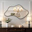 Miroir mural irrégulier en métal asymétrique
 Miroir décoratif pour salle de bain-917321073-917321074