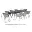 Sladkowski Outdoor Fabric 8 Seat Oval Dining Set-566147514-566147518