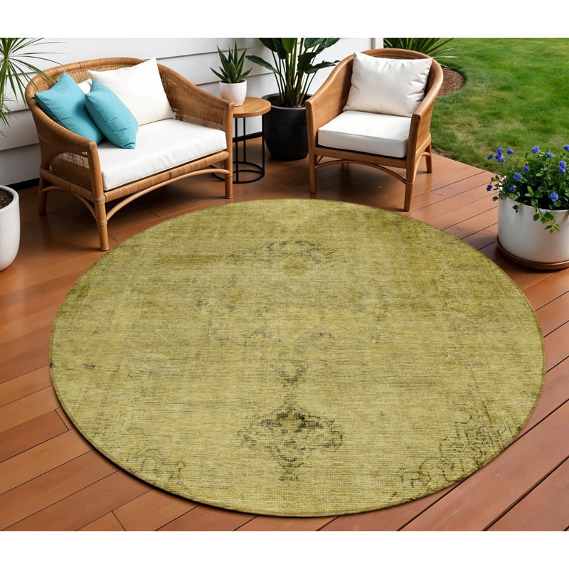 Tapis d'intérieur rond 8 pi
