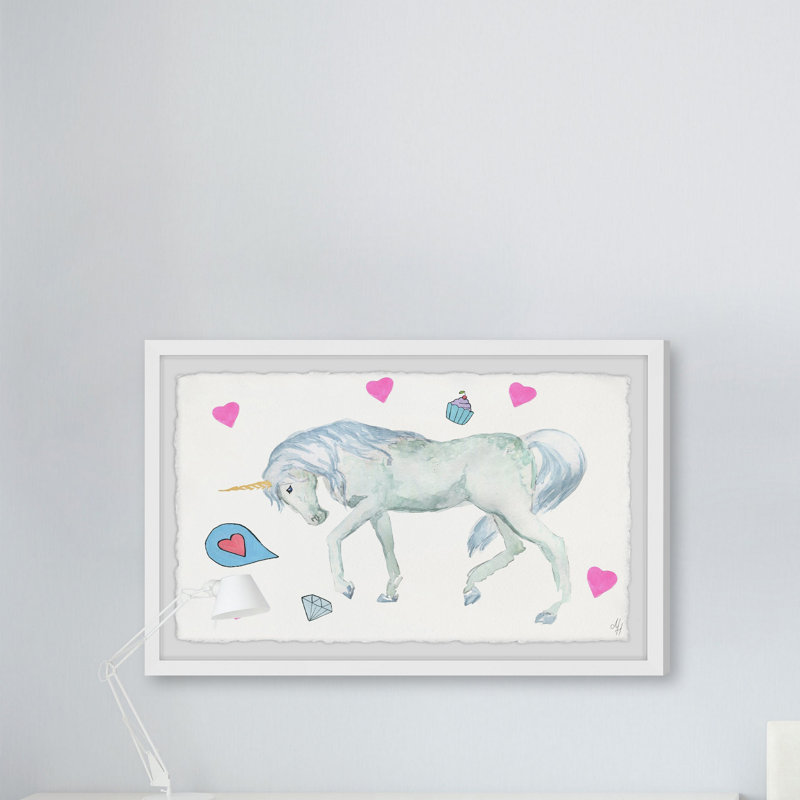 «Tings ley Unicorn's Cupcake», reproduction encadrée, 16 po x 24 po