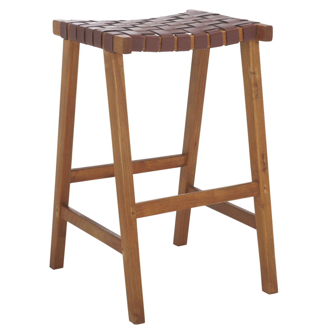 Alston Backless Leather Bar Stool image 9