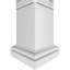 Colonne carrée classique non fuselée Craftsman avec base toscane et base toscane-70905991