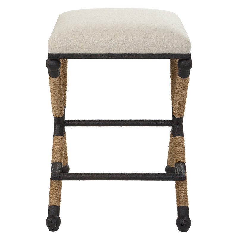 Uttermost Firth Rustic Oatmeal Counter Stool, Oatmeal