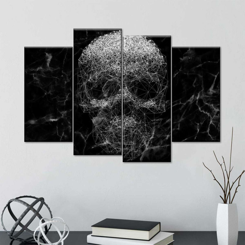 " Abstract Death Multi Piece Canvas Print " by GothChic 4 - Pieces, 36" H x 22" W x 1" D
