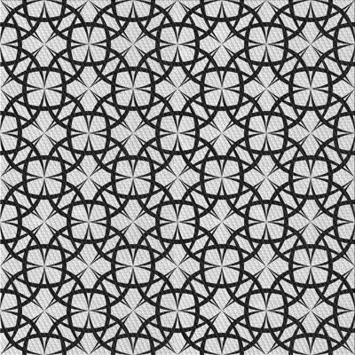 Tapis gris/noir tissé à la machine