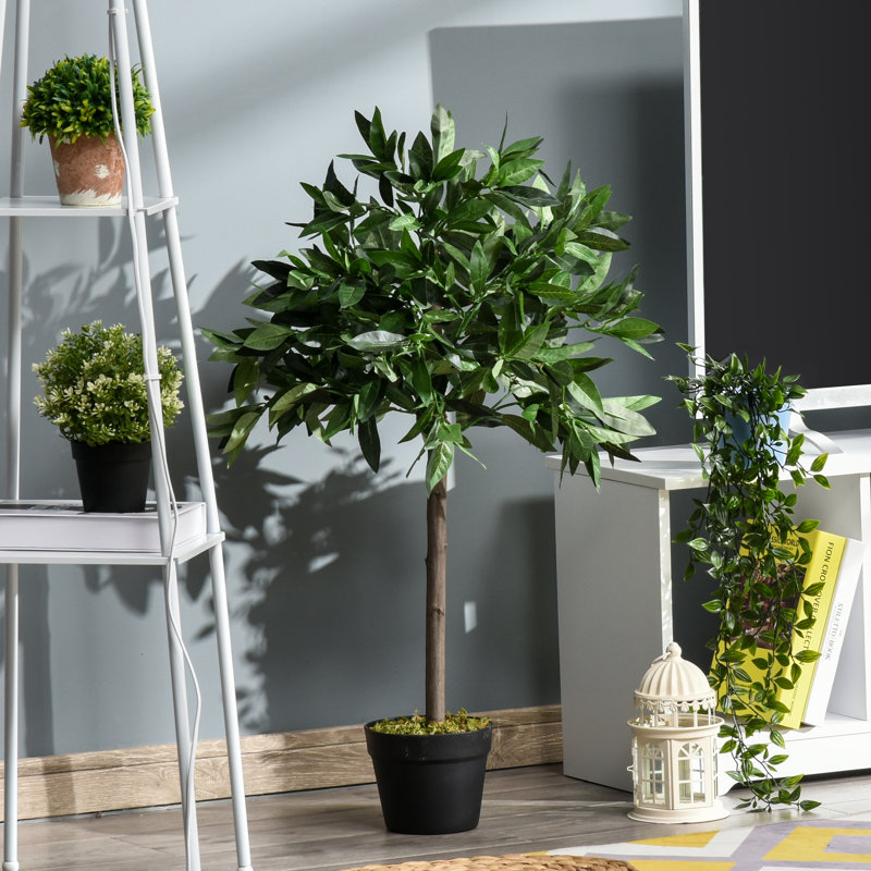 Charleston 90cm Faux Bay Laurel Tree Tree in Pot