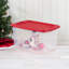 Sterilite 64 Qt. Clear Plastic Latching Lid Storage Bin Container Tote, 18 Pack