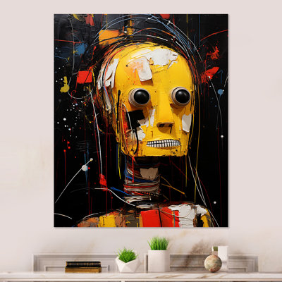 The Rise Of Robot Portrait - Art mural en métal science-fiction