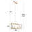 6-Light Gold Kitchen Island Linear Pendant