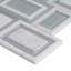 City Layer Geometric 11 in. x 12 in. Glass, Stone and Metal Blend Mosaic Wall Tile