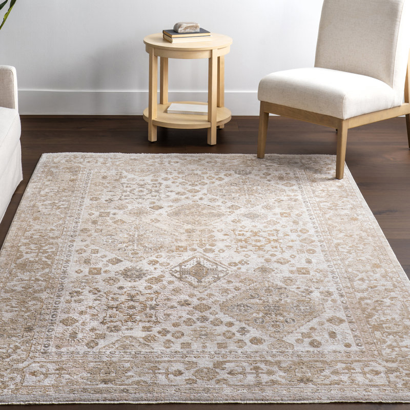 Klyah Medallion Fringe Area Rug, Runner 2' x 8'